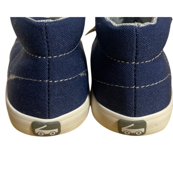 See Kai Run Basics Belmont III Navy Shoes Size 5 Toddler Durable Canvas High Top - Picture 6 of 11